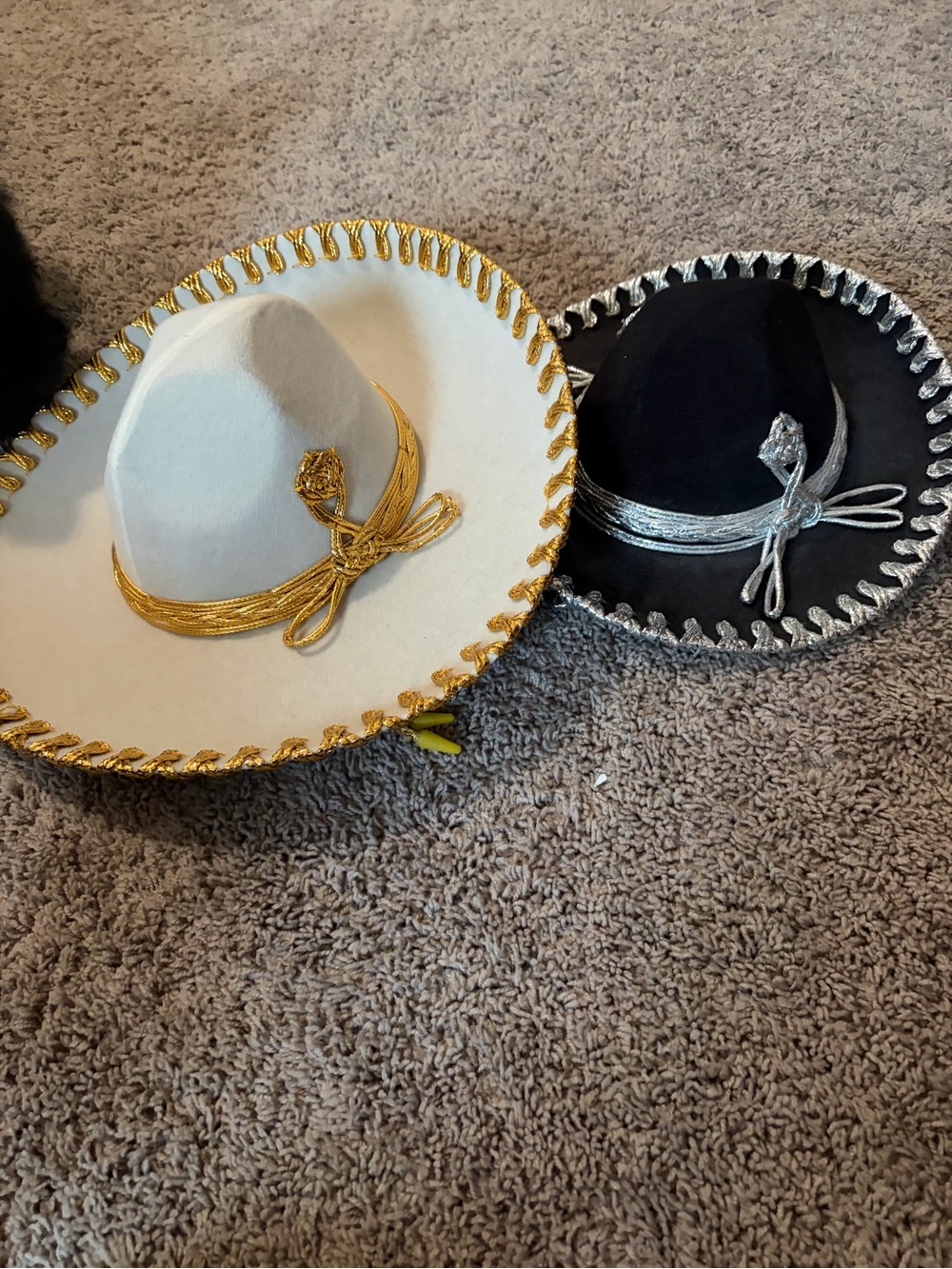 Authentic Mexican Pigalle Sombreros de Charro Set